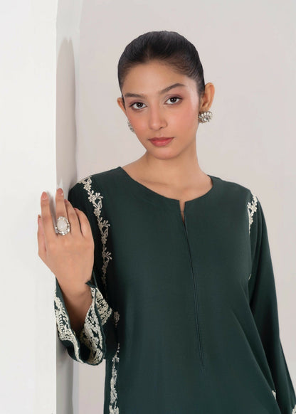 Stylish Collection Aaraish Linen Embroidered Stitched 2-Piece Suit–Margarita