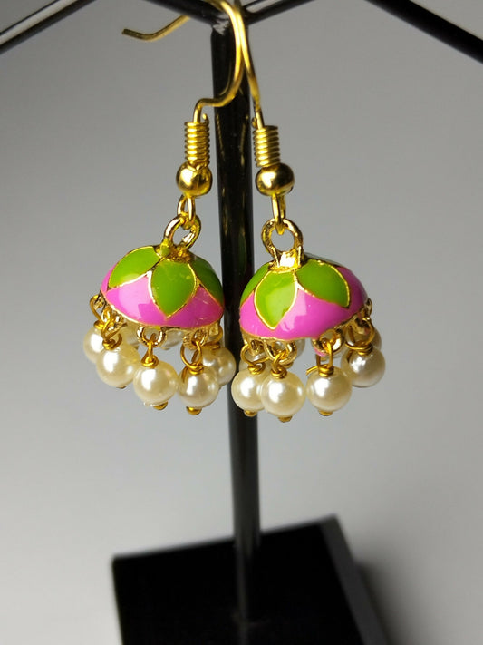 H&A Jewellery Jaipuri Jhumki Earrings