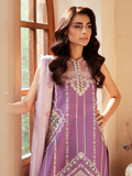Binilyas Mehroze Luxury Lawn Embroidered Unstitched 3-Piece Suit-96 - A