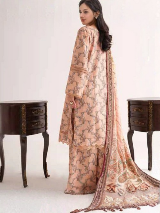 Johra Zenel Khaddar Printed Unstitched 3-Piece Suit-JH-480