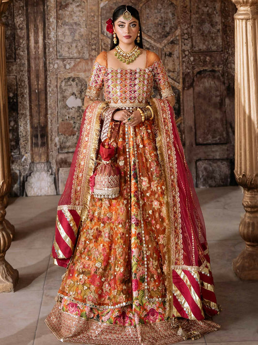 Shiza Hassan Shehnai Net Embellished Stitched 3-Piece Suit-Ariella