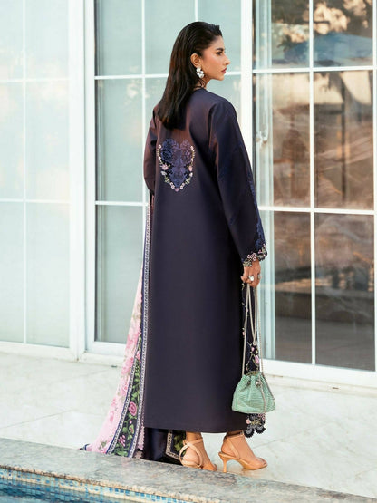 Binilyas Kayra Lawn Embroidered Unstitched 3-Piece Suit-314 - B