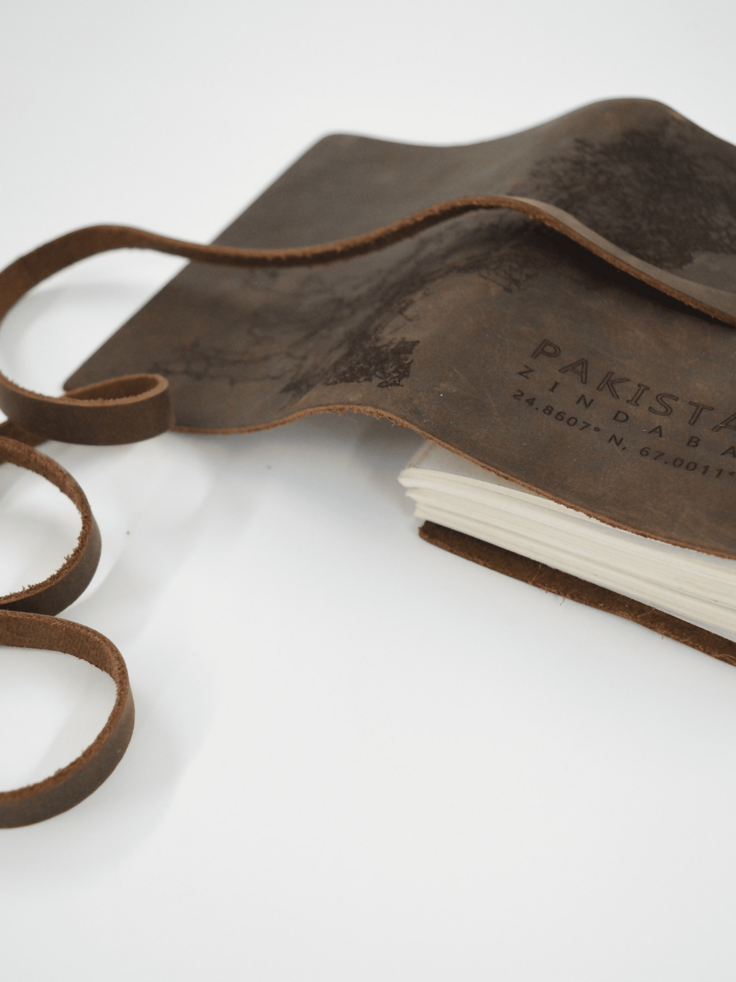 MappedPK Pakistan Mapped Leather Journal