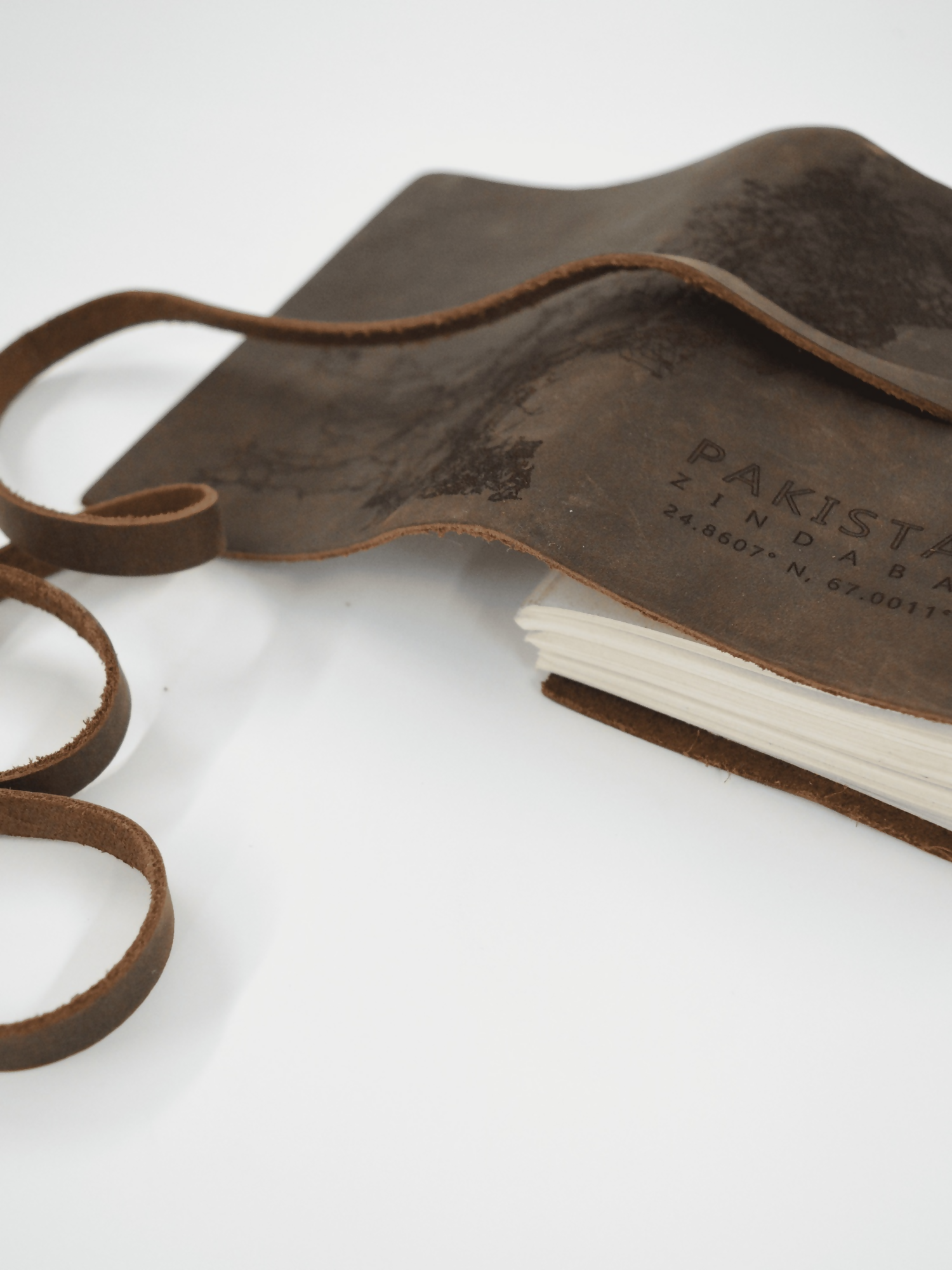 MappedPK Pakistan Mapped Leather Journal