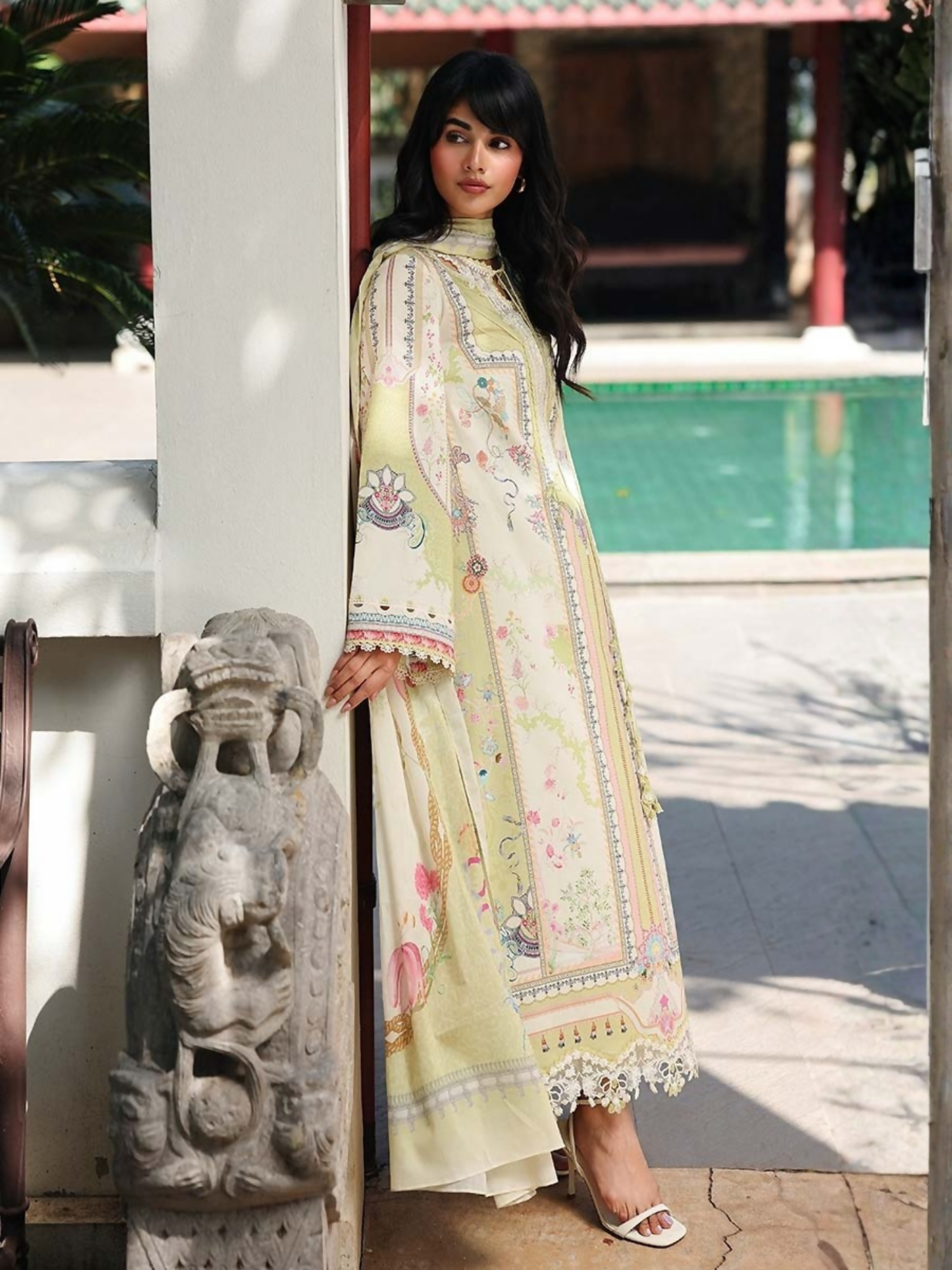Qalamkar Qprints Lawn'26 Embroidered Unstitched 3-Piece Suit-AX-06-(B)-Vaila