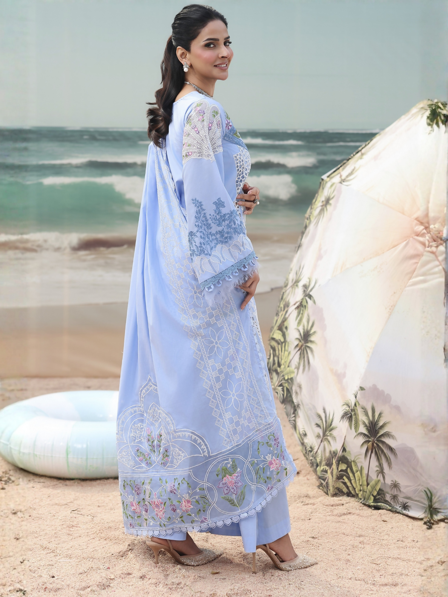 Parishay Monaco Luxury Lawn'26 Embroidered Unstitched 3-Piece Suit-MN-11