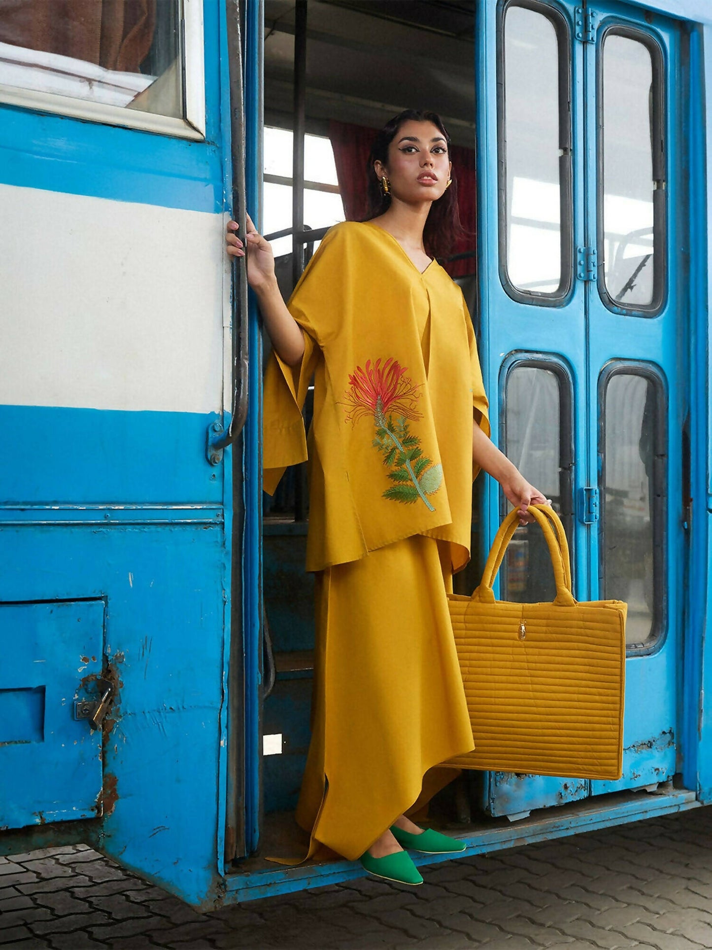 Jugnu by Hussain Rehar Cotton Embroidered Stitched 2-Piece Suit-Zinnia