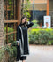Tawakal Closet Linen Embroidered Stitched 3-Piece Suit-Blackish