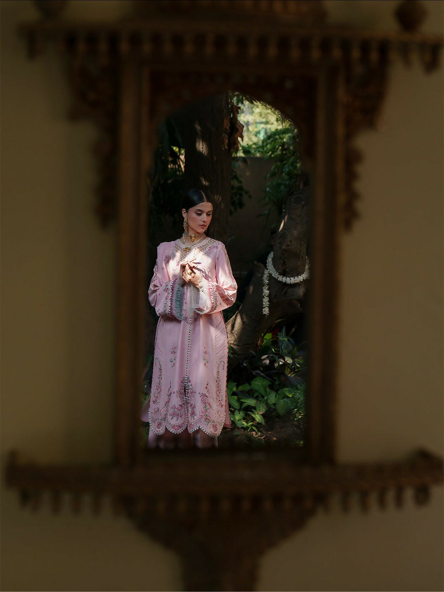 Binilyas Lumina Heritage Dore Summer'26 Embroidered Stitched 3-Piece Suit-176-B