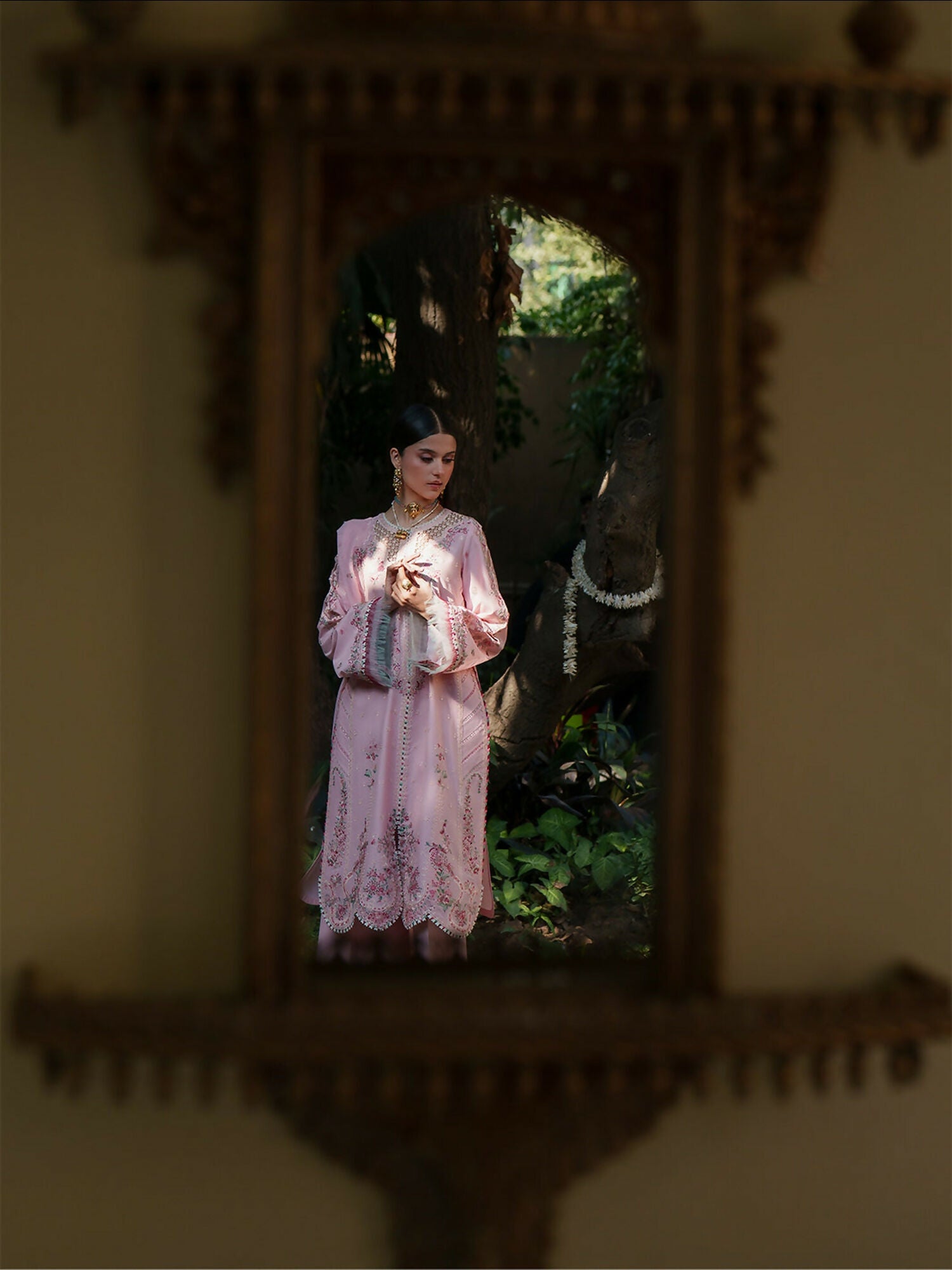 Binilyas Lumina Heritage Dore Summer'26 Embroidered Stitched 3-Piece Suit-176-B