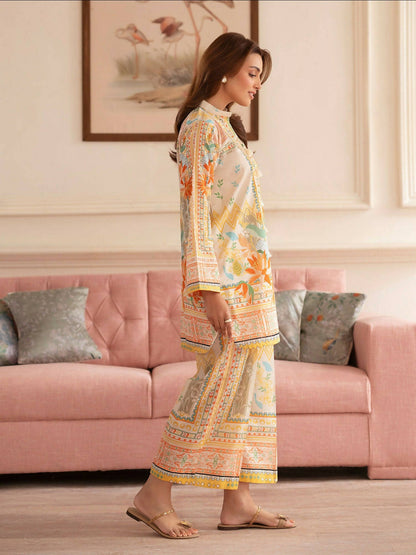 Mahnur Noir Lawn'26 Printed Unstitched 2-Piece Suit-N-05