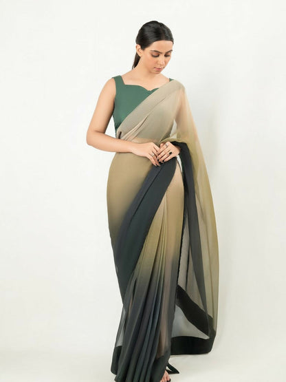 Imran Aftab Chiffon Printed Unstitched Saree-IASC 23