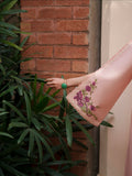 Mahnur Fiona Lawn'26 Embroidered Unstitched 3-Piece Suit-F-01