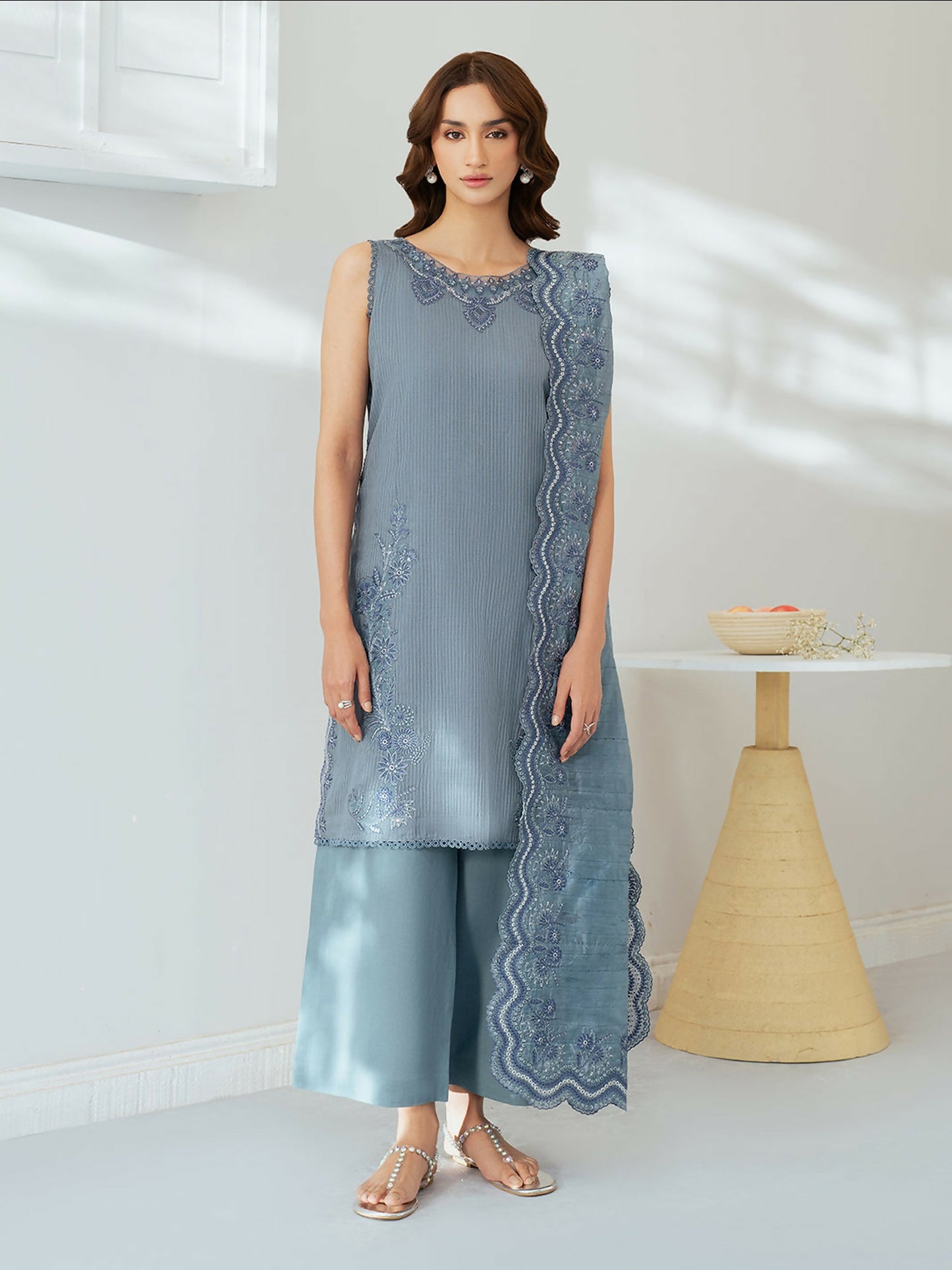 Mahnur Sera Pret'26 Jacquard Embroidered Stitched 3-Piece Suit-SP-06
