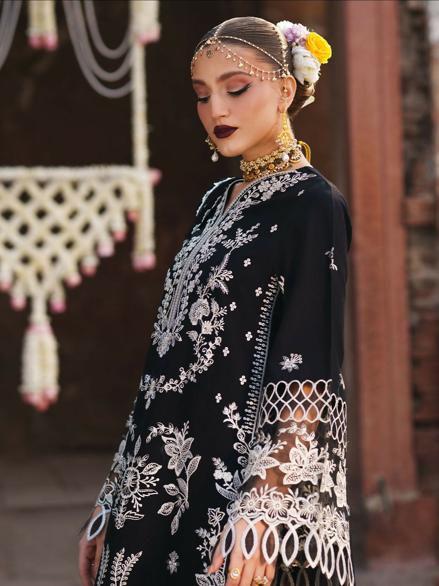 Mahnur Gul Luxury Lawn'26 Embroidered Stitched 3-Piece Suit-G-010