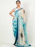 Imran Aftab Chiffon Printed Unstitched Saree-IASC 21