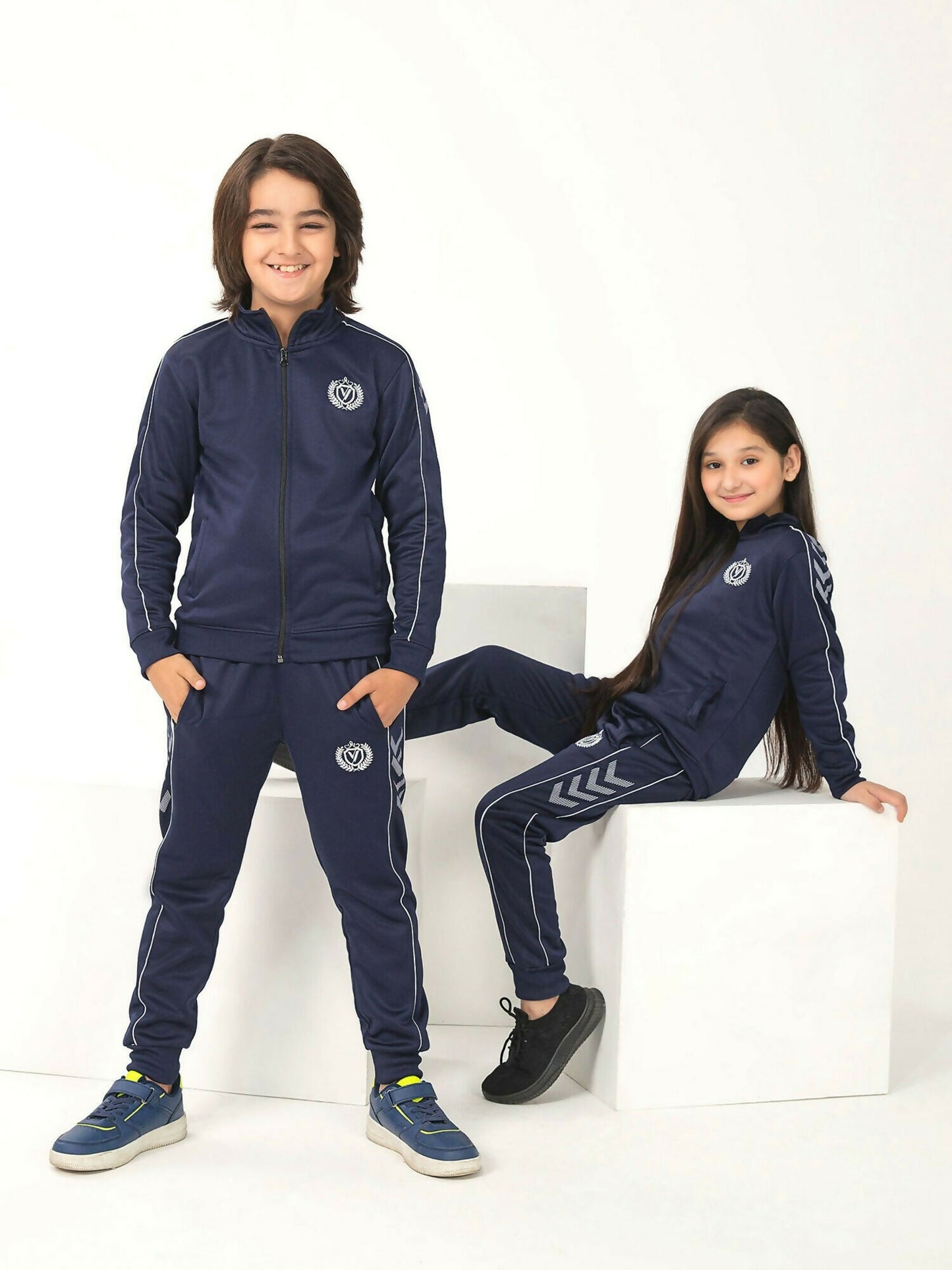 Velvour Fleece Mock Neck Tracksuit-VWT012-A