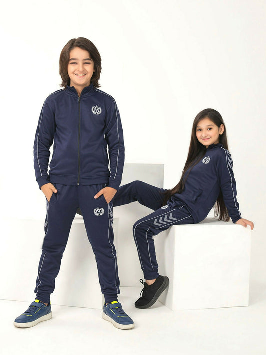Velvour Fleece Mock Neck Tracksuit-VWT012-A