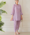 Allure By IH Co-Ord Drop 1 Thai Silk Embellished Co-Ord Set-Orchid