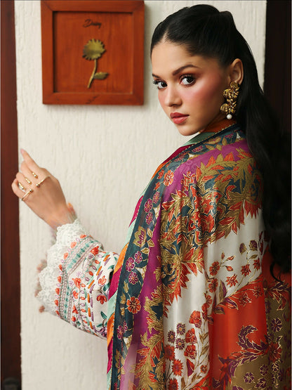 Binilyas Lumina Summer Lawn Embroidered Unstitched 3-Piece Suit-L74-B