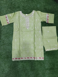 Mint Green Bin Shaukat Pima Lawn Embroidered Stitched 2-Piece Suit