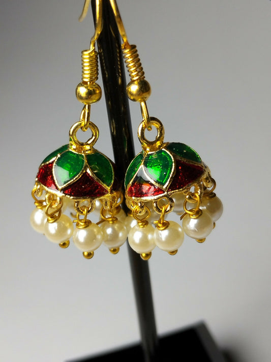 H&A Jewellery Jaipuri Jhumki Earrings