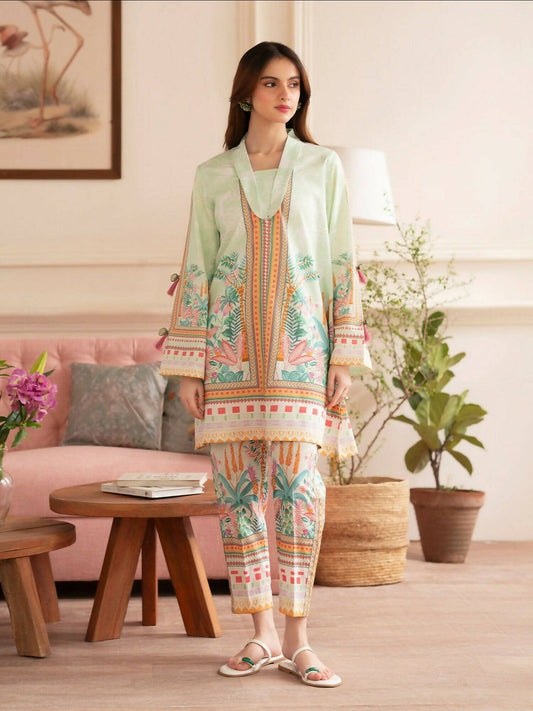Mahnur Noir Lawn'26 Printed Co-Ord Set-N-06
