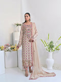 Ruby's Couture Wedding Collection Pure Silk Embellished Stitched 3-Piece Suit-Mastani