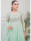 Allure By IH Lehr Chiffon Embroidered Lehenga-Matcha