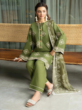 Panache Apparel Solid Story Cotton Lawn Embroidered Stitched Suit-Vana