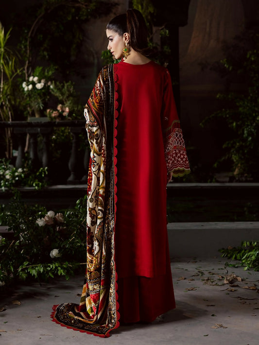 Mahnur Amelia Kotrai Embroidered Unstitched 3-Piece Suit-CK-013