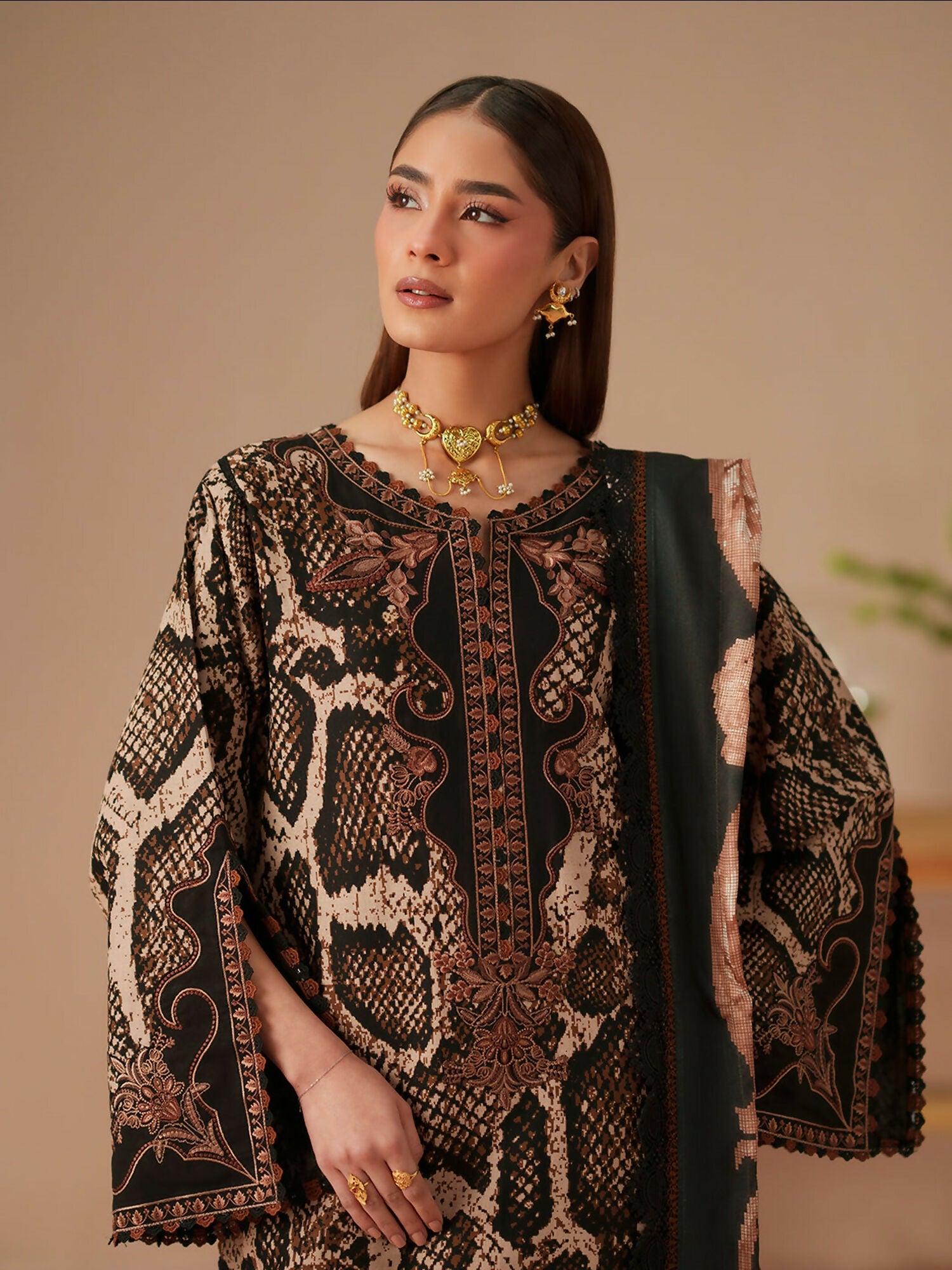 Binilyas Jojo Summer'26 Lawn Embroidered Unstitched 3-Piece Suit-83A