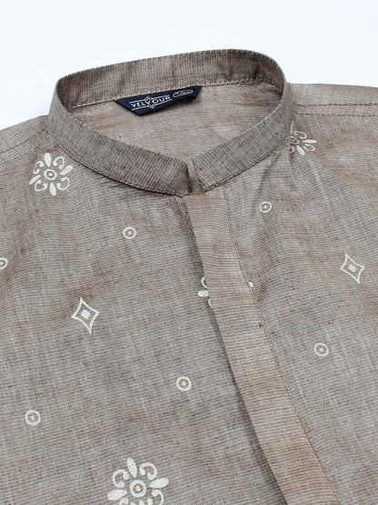 Velvour Boys Cotton Printed Stitched Kurta-VB203-B