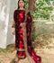 Panache Apparel Velvet Edit Micro Velvet 9000 Embroidered Stitched Suit-Surkh