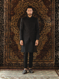 Gem Garments The Sartorial Edit Raw Silk Embroidered Prince Coat-Feroze