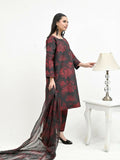 Imran Aftab Valentine's Day Raw Silk Printed Stitched 3-Piece Suit-IAVD 02