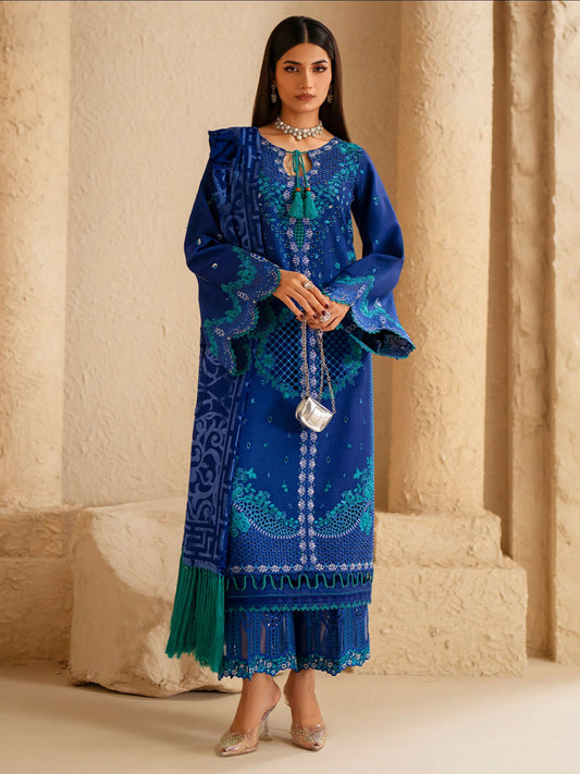 Binilyas Saqqara Kotrai Embroidered Unstitched 3-Piece Suit-162-A