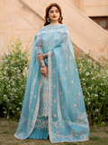 Binilyas Dilbaro Luxury Lawn Embroidered Unstitched 3-Piece Suit-406-B