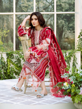 Binilyas Freesia Luxury Lawn Embroidered Unstitched 3-Piece Suit-103 - A