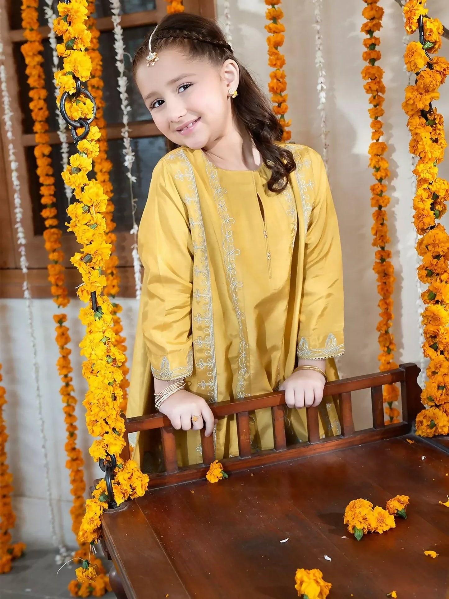 Panache Apparel Noore Eid Edit Sheesha Silk Embroidered Stitched Suit-Hoor