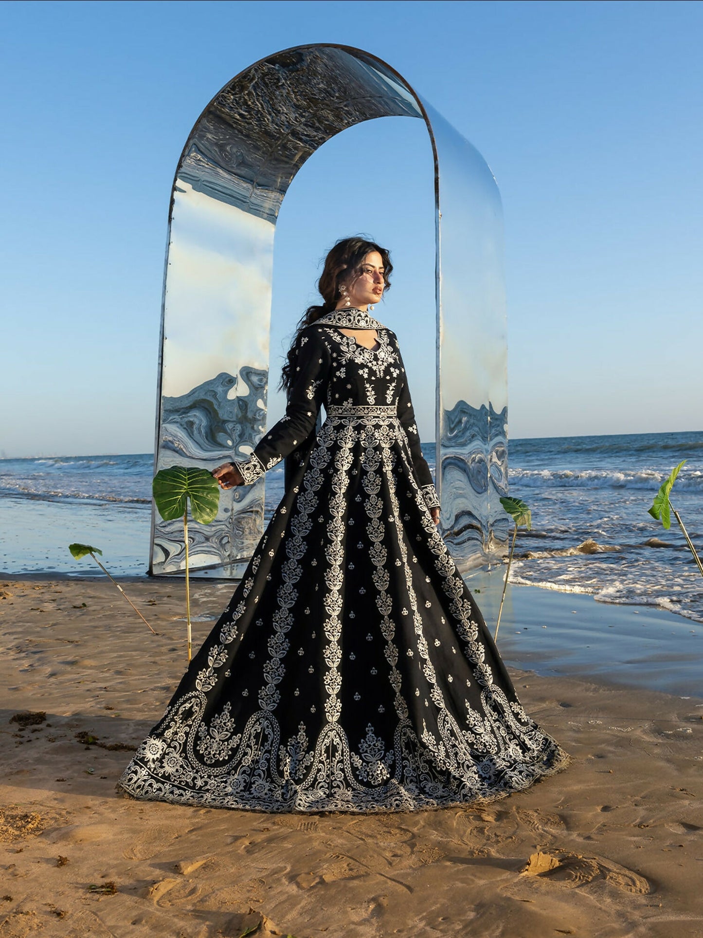 Mahnur Sirene Luxury Lawn'26 Embroidered Stitched 3-Piece Suit-S-05