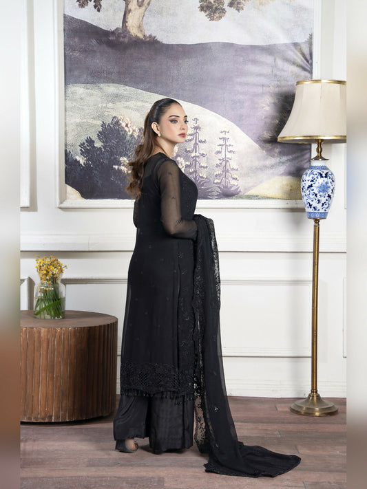 Noori Chiffon Embroidered Unstitched 3-Piece Suit