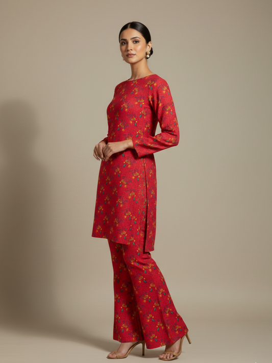 Bin Shaukat Classic Lawn Printed Unstitched 2-Piece Suit