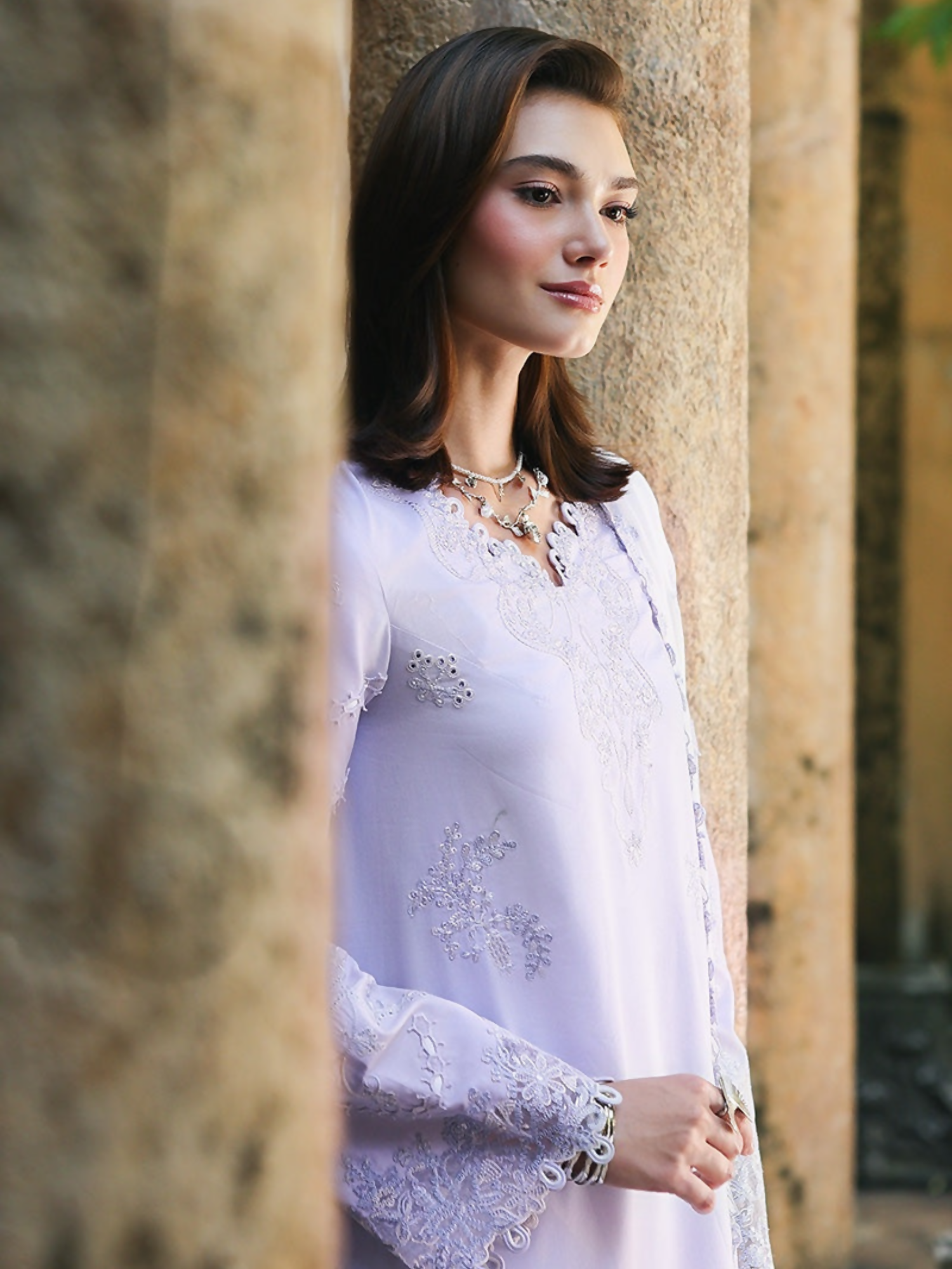 Qalamkar Qline Lawn Drop-1 Embroidered Unstitched 3-Piece Suit-RP-14-Aleen