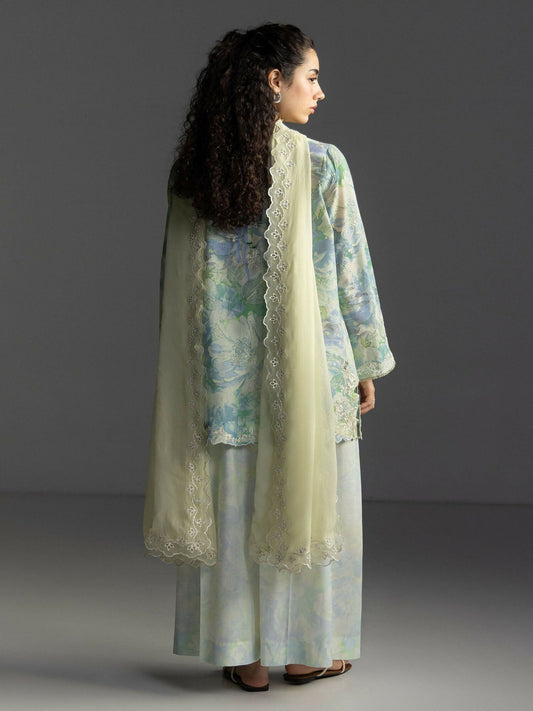 COCO by Zara Shahjahan Lawn'26 Embroidered Unstitched 3-Piece Suit-Aira-6A