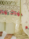 Kachy Dhaagy Cotton Embroidered Stitched 3-Piece Suit-Hania