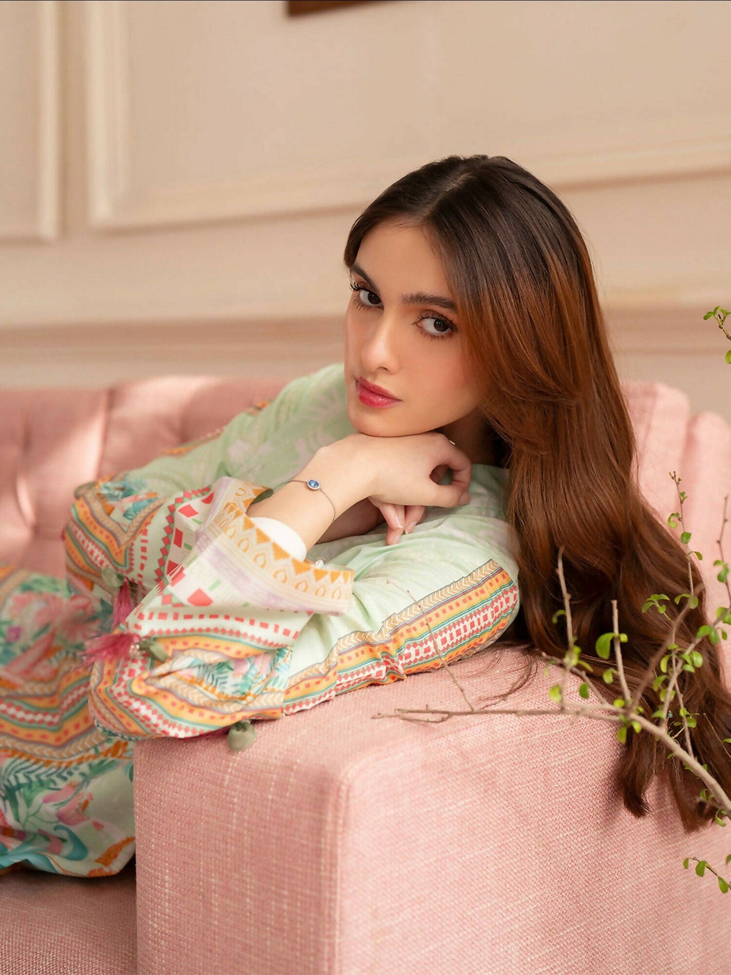 Mahnur Noir Lawn'26 Printed Co-Ord Set-N-06