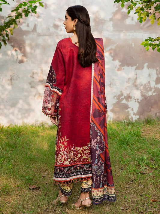 Parishay Rang e Sarma Khaddar Embroidered Unstitched 3-Piece Suit-SAR-06