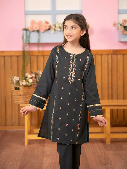 Velvour Girls Embroidered Stitched 2-Piece-Suit-VG87-B