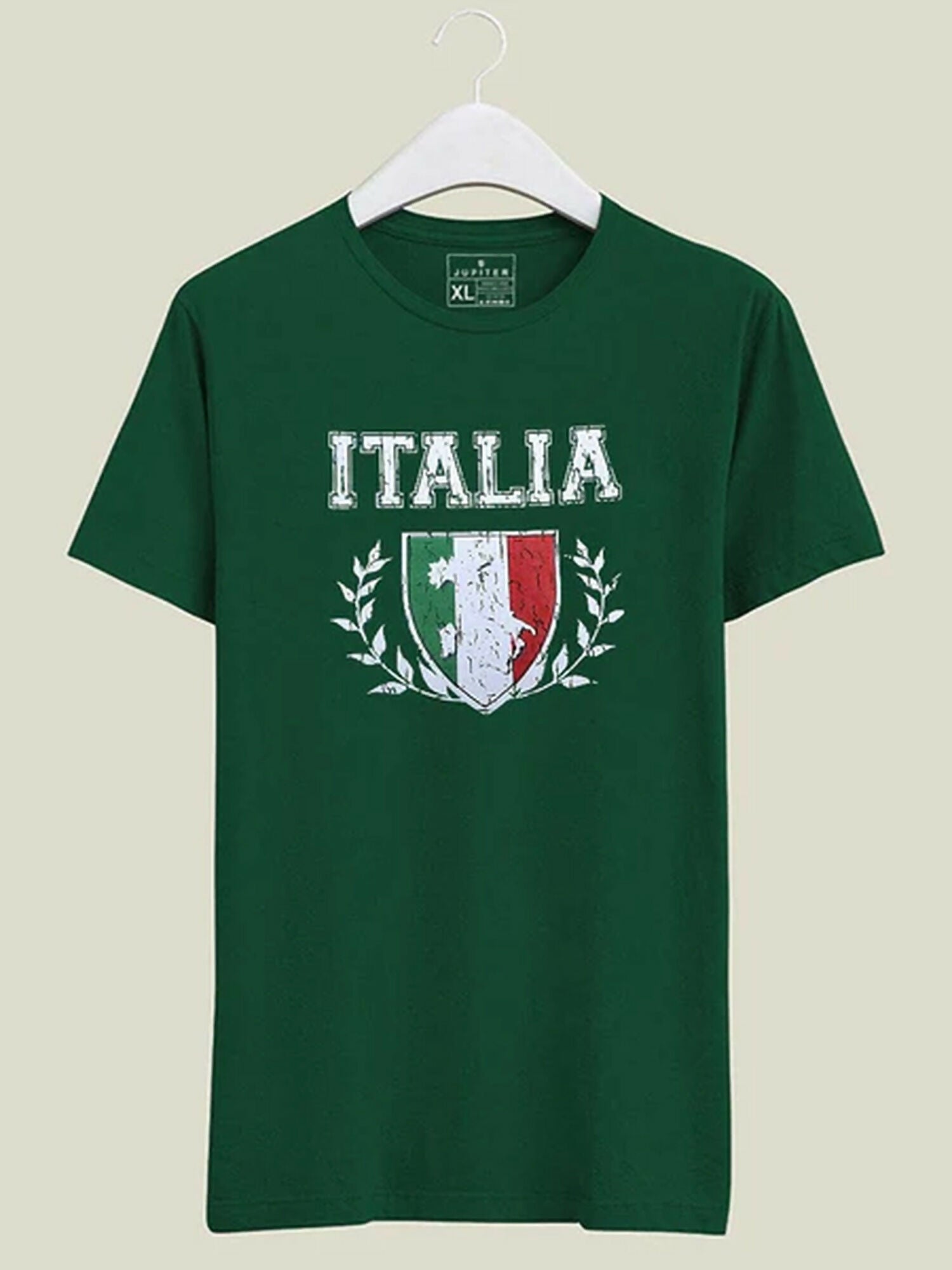 Black ,Green, Yellow , Red , Maroon, Grey, Jupiter printed Italia Tee-Shirt-12370